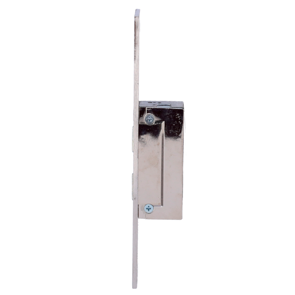 Apriporta elettrico Dorcas - Per porta singola | Scrocco radiale regolabile - Modo apertura Fail Safe (NC) - Forza di ritenzione 330 kg | Anteriore senza taglio - Alimentazione DC 12V - Montaggio a incasso