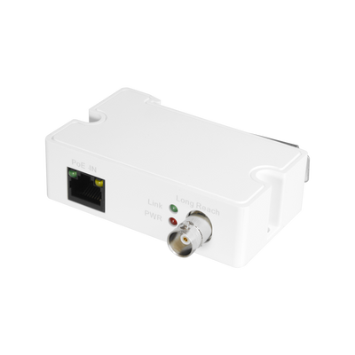 Estensore EoC Branded - Ethernet per cavo coassiale - Attivo | Specifico ePoE - Emissore compatibile con intervallo LR1002 - Permette di transmettere 1 canale IP - Distanza massima 1.000 m