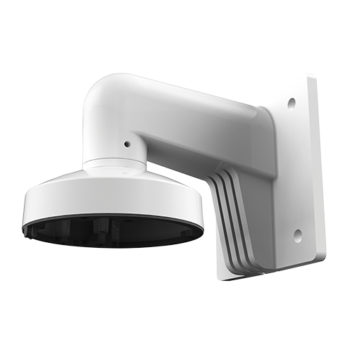 Staffa a parete - Per telecamere mini dome - Adatto per esterni - Alluminio con trattamento spray - Compatibile con Hikvision - Pin cavo
