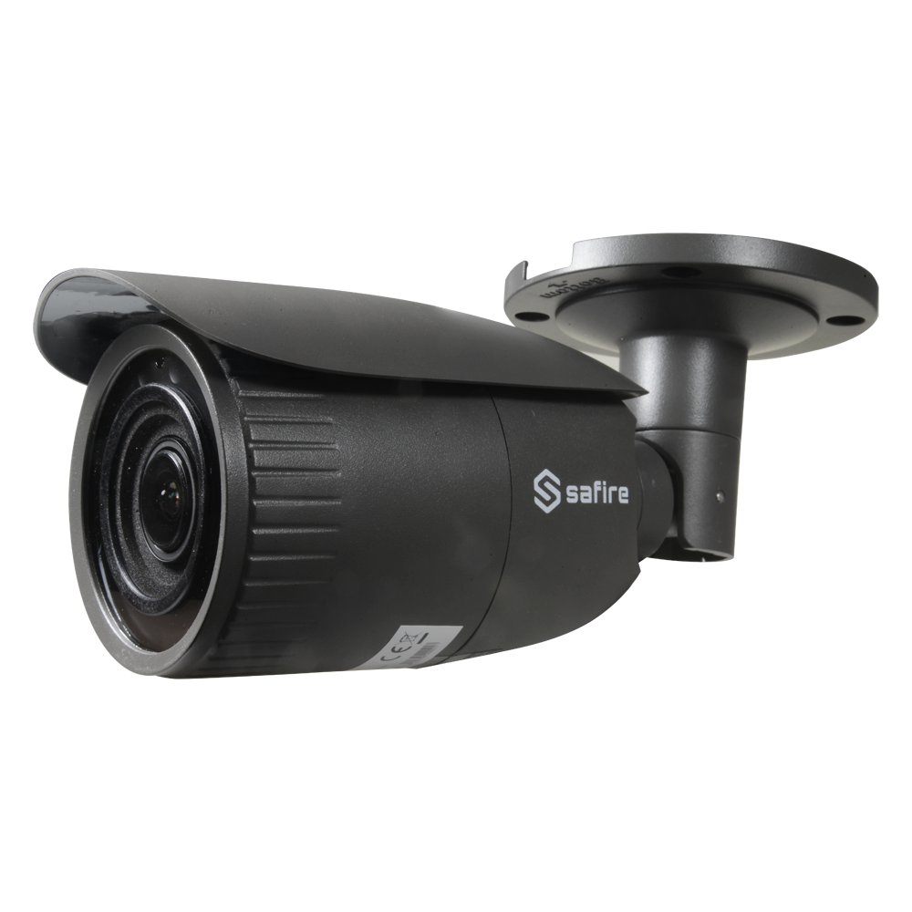 4 Megapixel IP Bullet Camera - 1/3" Progressive Scan CMOS - H.265+ / H.265 Compression - Motorized lens 2.8~12 mm Autofocus - Matrix IR Range 30 m - IP67 | WDR | Micro SD