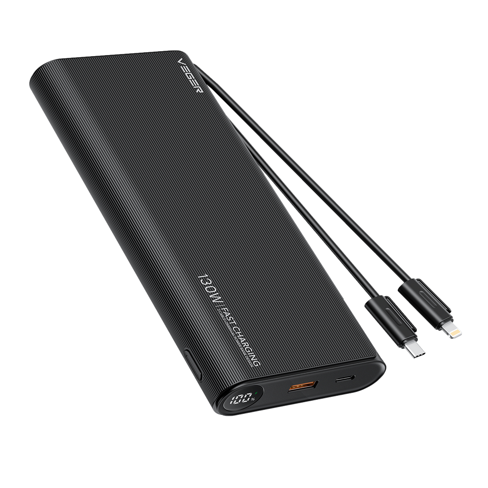 VEGER - Batería externa - Capacidad 25000 mAh - Voltaje 3.7 V /Polímero de litio - Capacidad nominal 14900 mAh - Potencia 92.5Wh