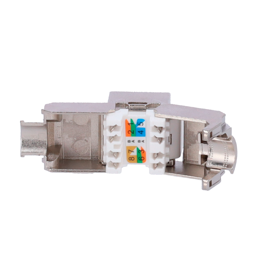 Connettore per cavi FTP - Connettore uscita RJ45 - Compatibile con FTP categoria 6A - Facile installazione senza necessità di strumenti