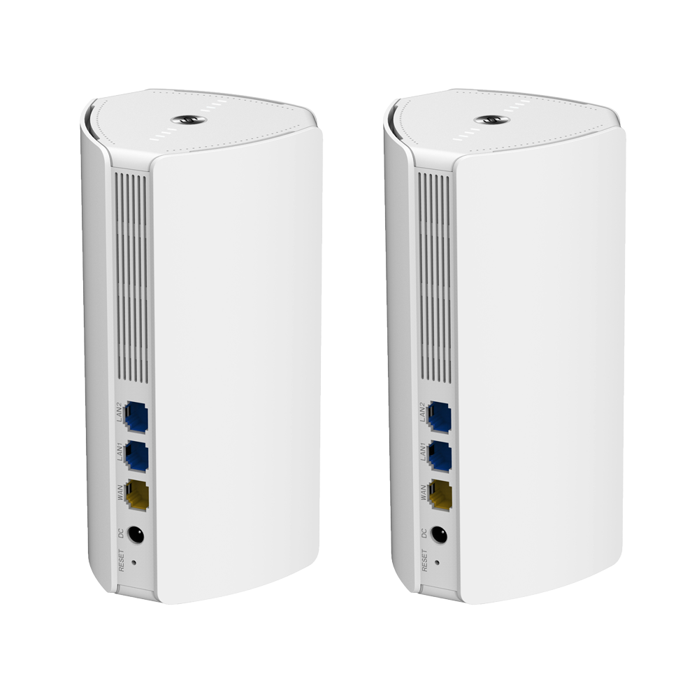 Reyee Router Gigabit Mesh Wi-Fi 6 AX1800 - 3 Puertos RJ45 10/100/1000 Mbps - 802.11ax 2x2 doble banda 2.4 y 5 GHz  - Gestión Remota a través de Cloud y App - Control Parental , Red de Invitados, Roaming - Diseñado para crea una red Mesh completa