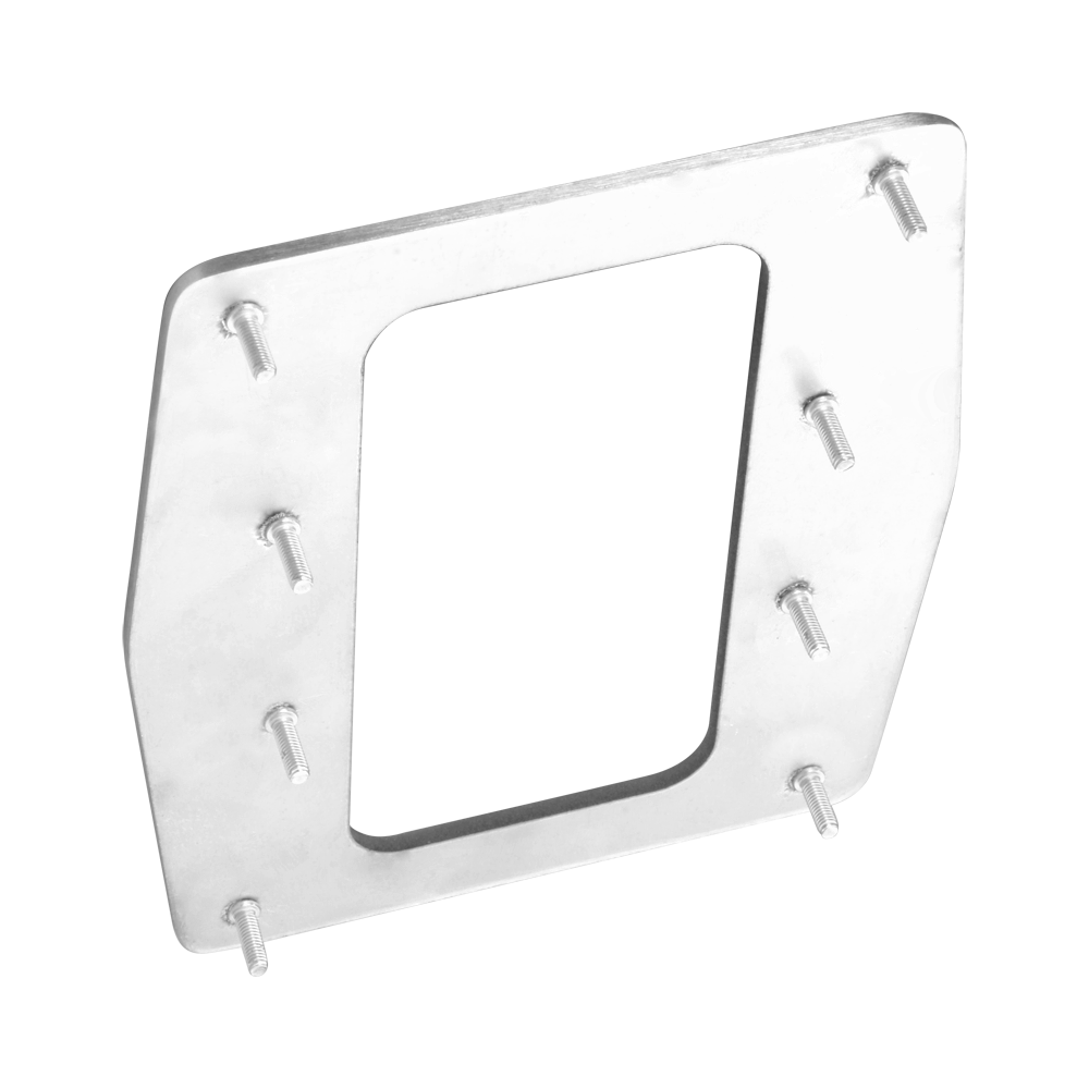 Placca di acciaio personalizzata per tornelli - Cornice di finitura per lettori biometrici - Adatta ai lettori ZK-FR1200(-MF) - Realizzata in acciaio inossidabile - Design leggero ed elegante - facile installazione