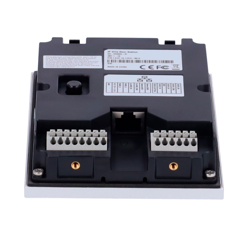 Videocitofonia 2 fili o IP - Telecamera 2Mpx | Audio Bidirezionale - Visione notturna - Può essere alimentato da PoE - Adatto per esterni IP65 - Alluminio Anodizzato antivandalo