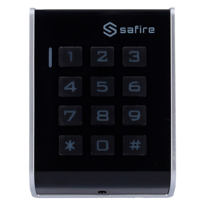 Controllo accessi autonomo - Accesso tramite scheda EM e PIN - Uscita relè e pulsante - Wiegand 26 - Tempo attivazione relè programmabile - Adatta per interni