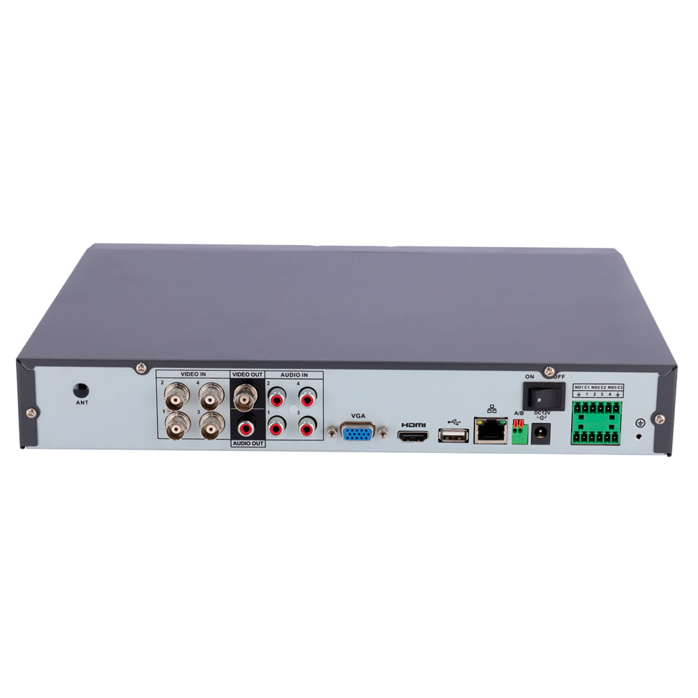 Marca NVS - Vídeo BNC de 4 canales - Resolución 960H | Compresión H.264 - Salida de vídeo HDMI, VGA y BNC - Audio | Alarmas