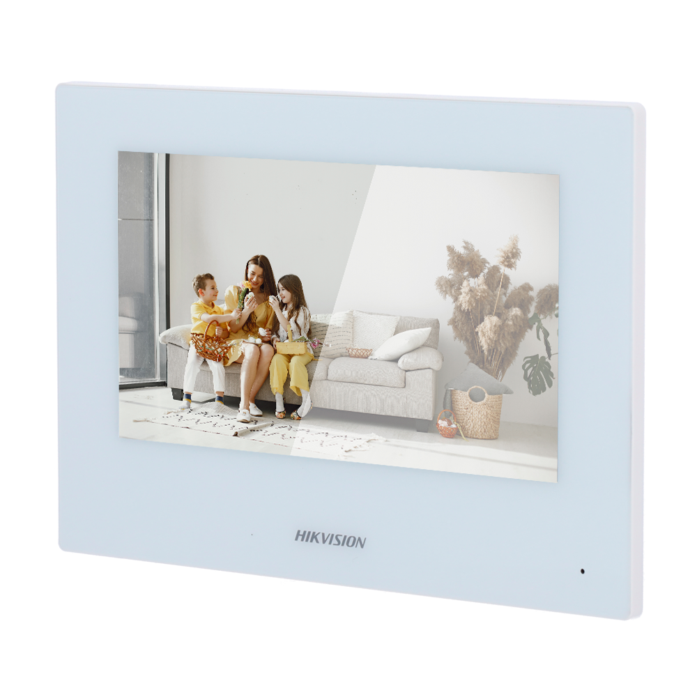 Monitor per videocitofono - Schermo TFT di 7" - Audio bidirezionale - 2 fili, WiFi, SIP - Slot per scheda microSD fino a 128 GB - Montaggio su superficie | Bianco