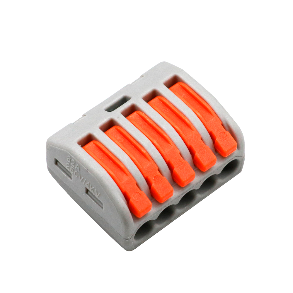 Safire -  Conector de Cable - 1 Entrada y 4 Salidas  - Calibre del cable 28 ~ 12AWG - Longitud de la tira 10mm - 10 unidades