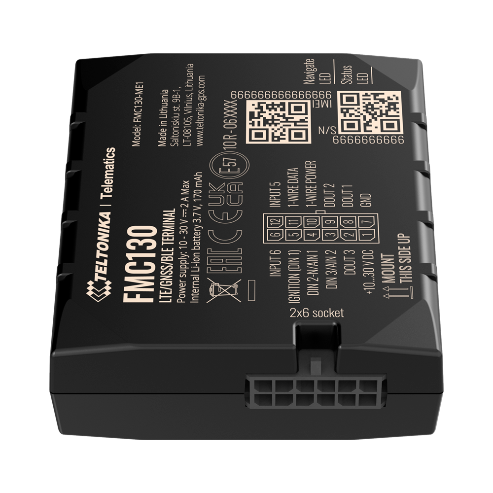 Advanced Vehicle Tracker - Internal wiring connection - Hidden installation under the dashboard - 4G, 3G, 2G and BLE for TK-EYE - Micro-SIM + eSIM - D/A inputs and outputs
