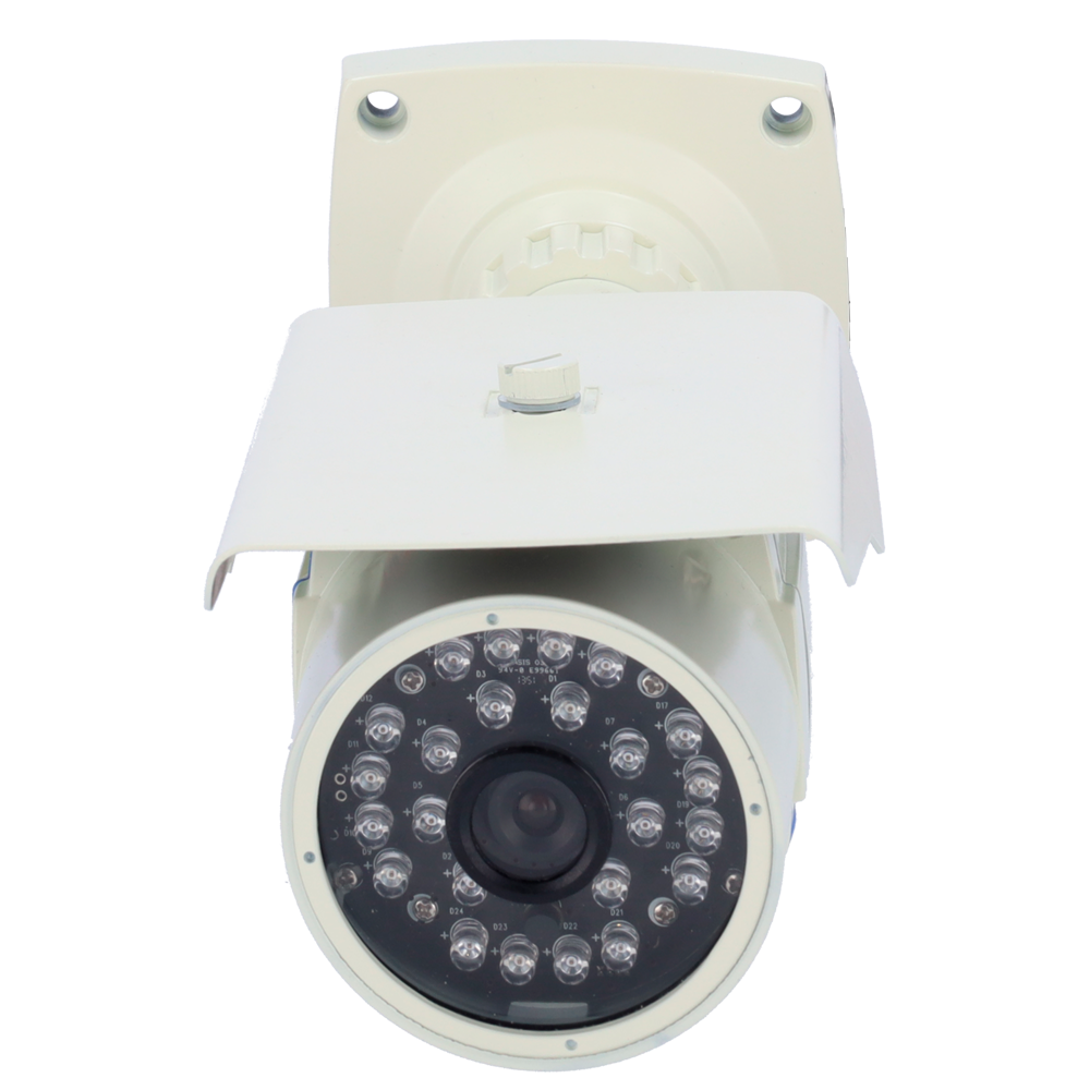 Telecamera IP 720p per esterni - 24 LED IR Distanza 25 m - Installazione Plug&Play - Ethernet e Wifi - Registrazione su scheda SD - Acceso tramite l'account e la nube