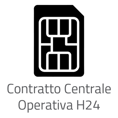 Ajax - Scheda SIM - Contratto di 1 anno con operatore mobile - Contratto di 1 anno con Centrale Operativa H24 - Comunicazione GPRS