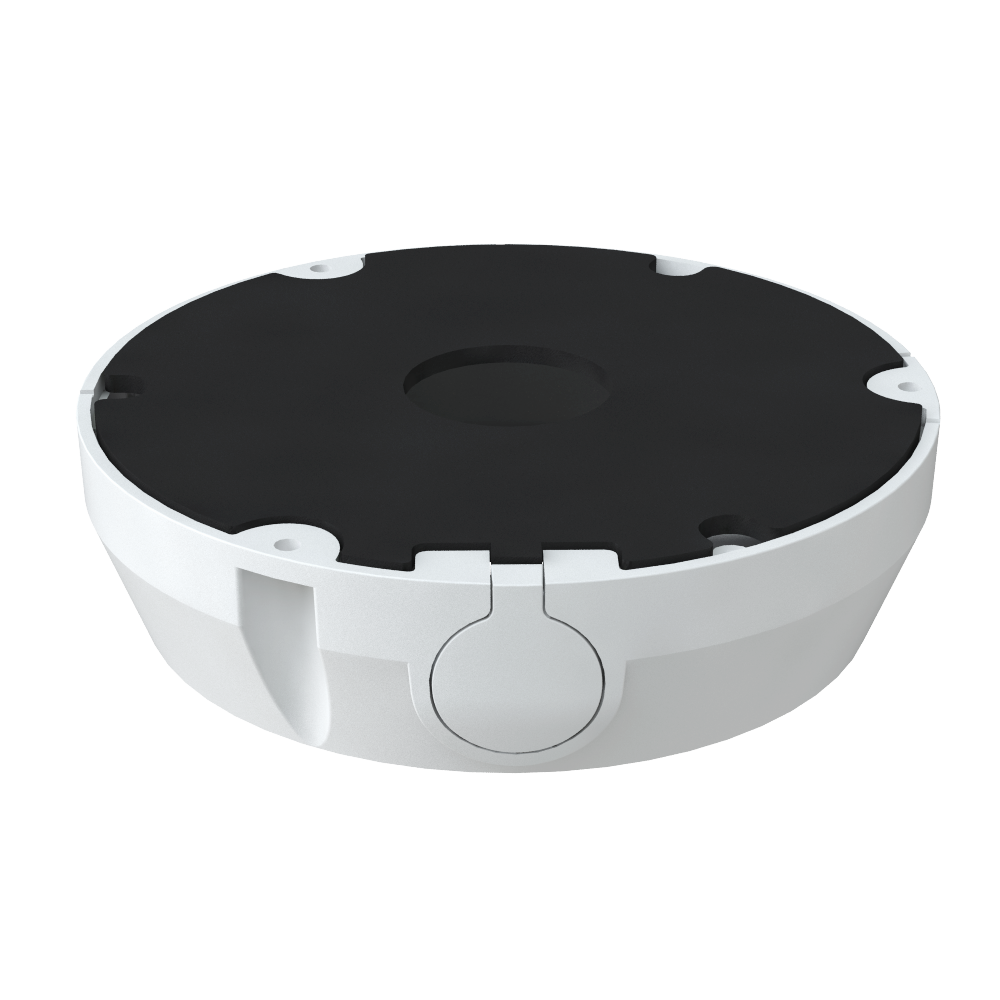 Safire Smart junction box - For dome cameras - Suitable for outdoor use - Roof or wall installation - Base diameter 154.5 mm - Cable gland