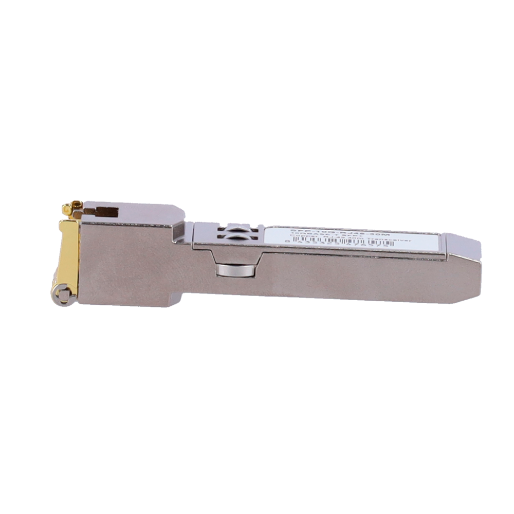 Módulo transceptor SFP+ - Puerto cobre con conector RJ45 - Velocidades soportadas 10/5/2,5/1Gbps - Hasta 30m de distancia a 10Gbps - Normativa Eficiencia IEEE 802.3az - Carcasa Metálica