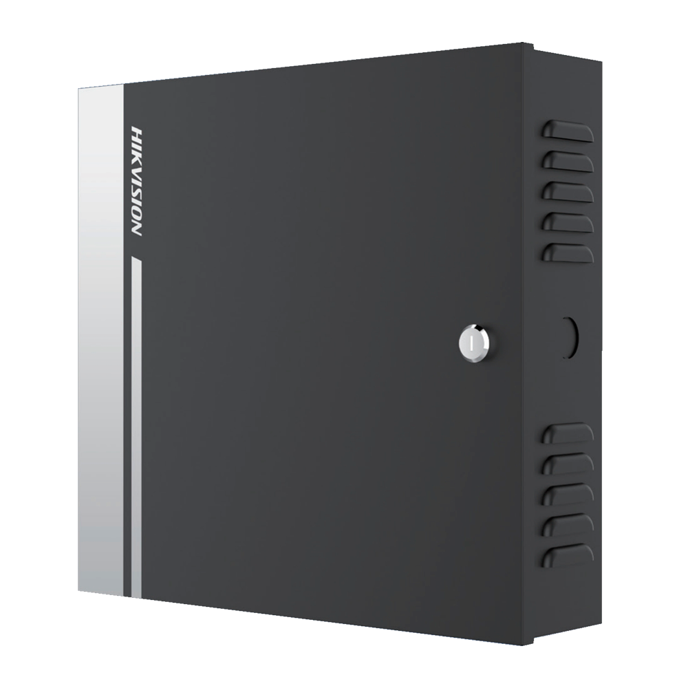 RFID access controller - Access with card or password - TCP/IP communication - 2 Wiegand readers | 2 RS485 readers - Relay output for 1 door - iVMS-4200 software