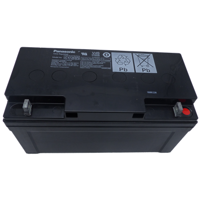 Panasonic - Batteria ricaricabile - Tecnologia piombo-acido AGM - Voltaggio 12 V / Capacità 65 Ah - 175 x 350 x 166 mm / 23.5 kg - Per backup o uso diretto