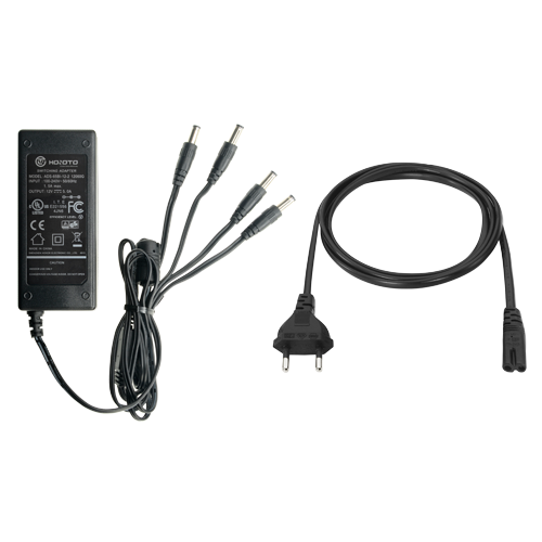 Fonte di alimentazione commutata - Uscita DC 12 V 5 A - 4 uscite - Stabilizzato - 105 (Fo) x 33 (Al) x 45 (An) mm - 320 g