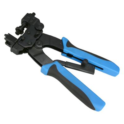 Strumento crimpatrice - Connettori a compressione - Valido per connettori "F", BNC o RCA - Cavo RG59, RG6 - Facile da usare, rapido - Compatibile con CON115