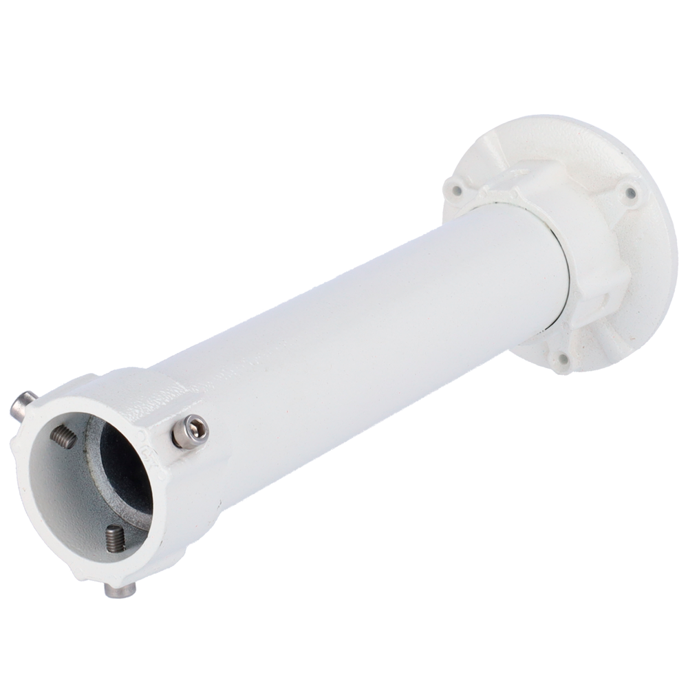 Staffa a tetto - Altezza 25 cm - Adatto per uso in interni ed esterni - Resistenza al carico 11 Kg - Colore bianco - Fabbricato in metallo