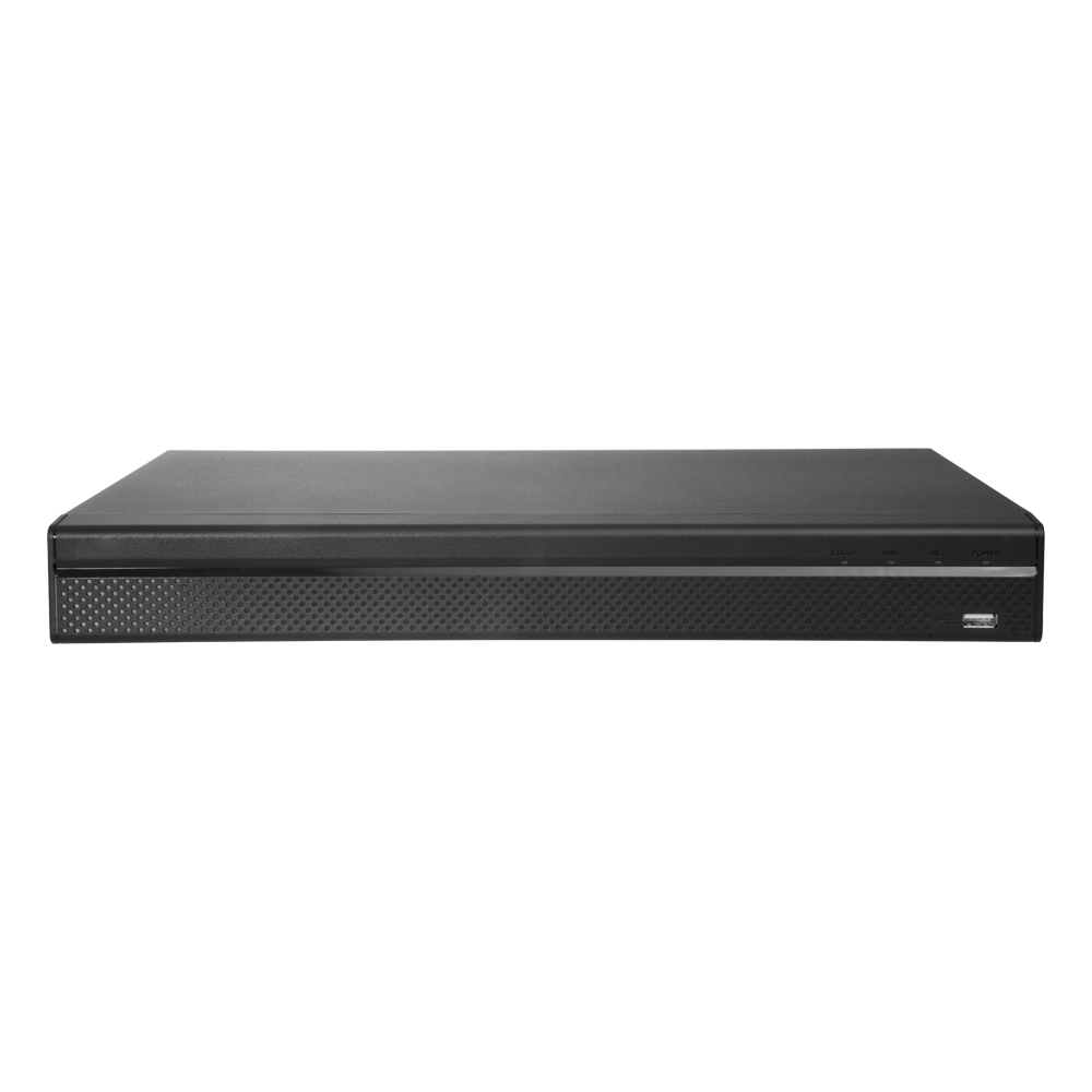 Grabador Universal HDCVI/CVBS/IP - Vídeo 4 CH / 4+2 IP / Audio 1 CH - 4K (12FPS) O 4 Mpx/1080P (25FPS) - Funciones inteligentes - Salida HDMI y VGA 4K - Permite 2 discos duros