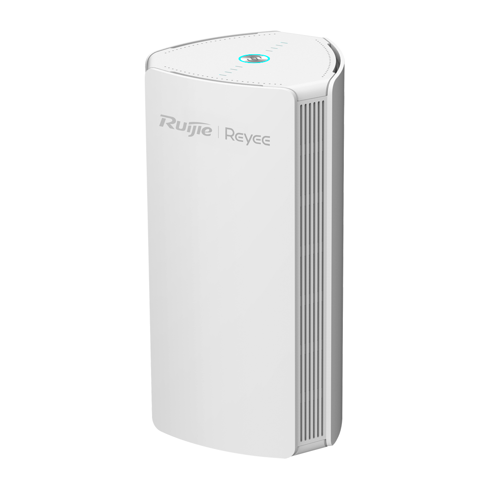 Reyee Router Gigabit Mesh Wi-Fi 6 AX1800 - 3 Puertos RJ45 10/100/1000 Mbps - 802.11ax 2x2 doble banda 2.4 y 5 GHz  - Gestión Remota a través de Cloud y App - Control Parental , Red de Invitados, Roaming - Diseñado para crea una red Mesh completa