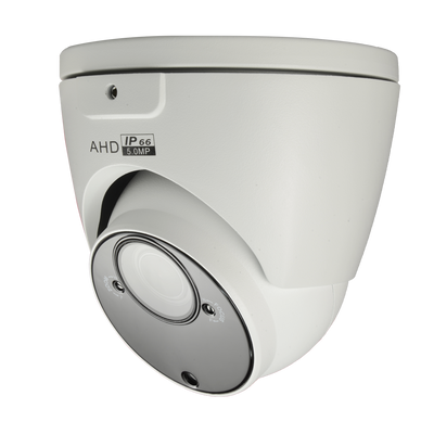 Cámera dome Gama 5Mpx/4Mpx ECO - 4 in 1 (HDTVI / HDCVI / AHD / CVBS) - 1/2.7" SmartSens© SC5035+FH8538M - Ottica 2.8~12 mm - IR LED SMD Portata 40 m - Menù OSD remoto da DVR