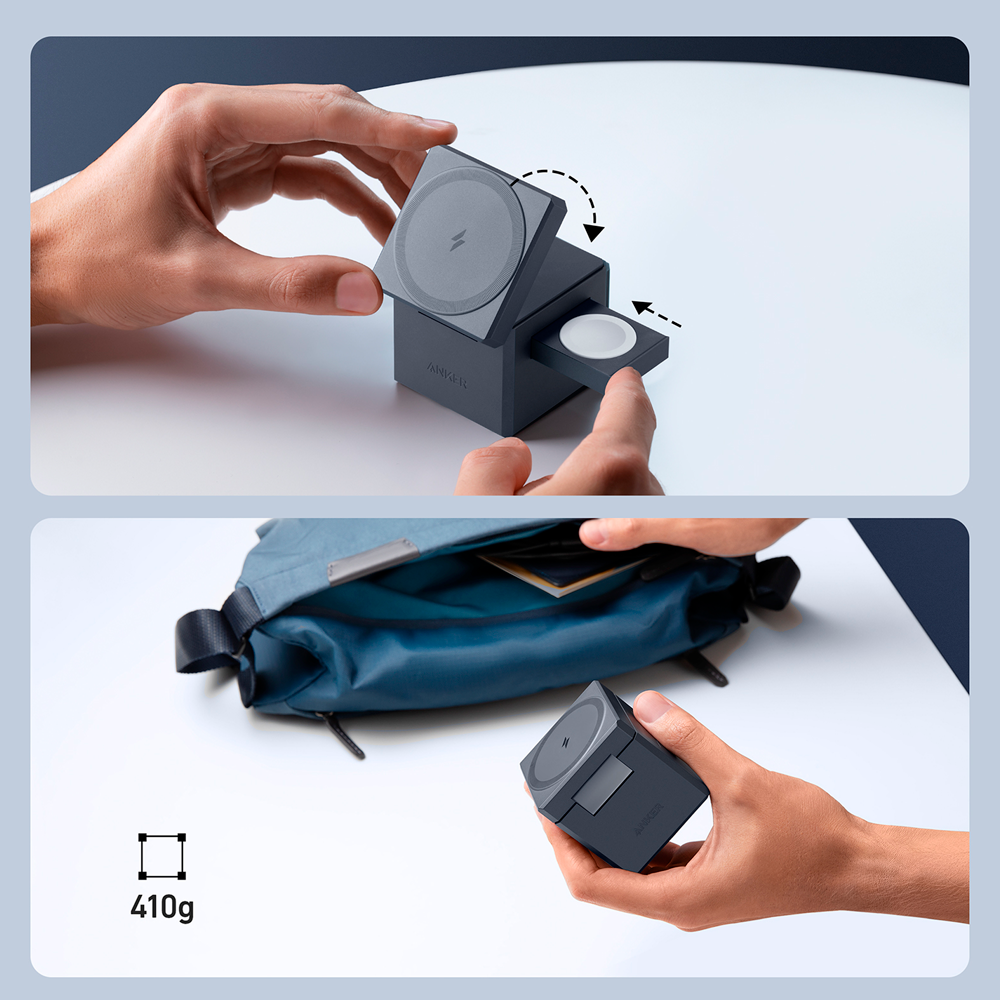 Anker - Power bank GaN con display digitale - Capacità 24000mAh - Ricarica rapida PD140W | Per pc portatili - Ingresso USB-C , Uscite 2 USB-C, 1 USB-A - Ricarica di 3 dispositivi contemporaneamente