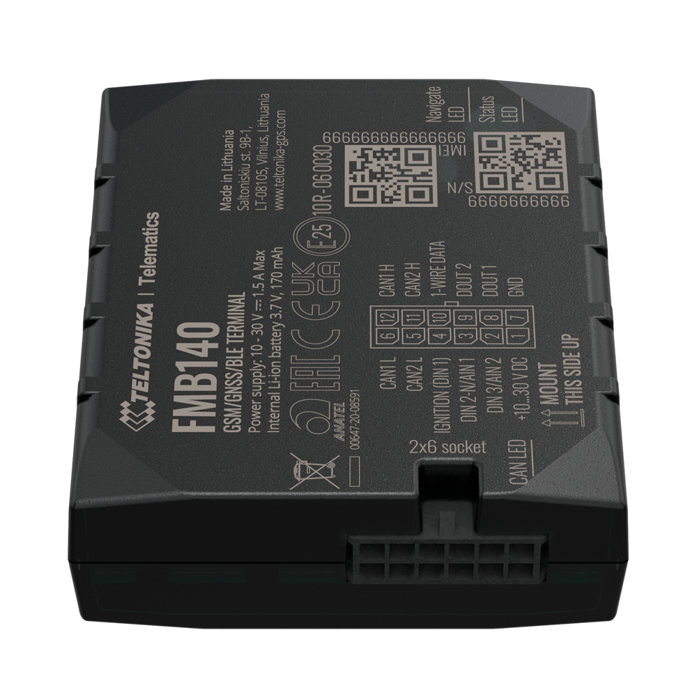 Tracker avanzato per veicoli - Collegamento del cablaggio interno - Installazione occulta sotto il cruscotto - 2G e BLE per TK-EYE - Micro-SIM + eSIM - Ingressi e uscite D/A | Lettura del CAN bus