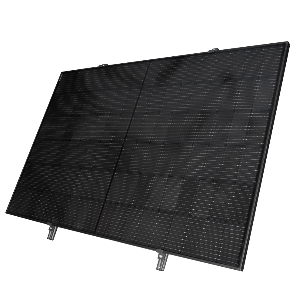 TSUN Kit Solar Spider Angled - Panel Full Black 400W - Microinversor MS400 400W - Soporte para instalación en pared - Conexión WiFi - Permite conectar hasta 11 kits juntos