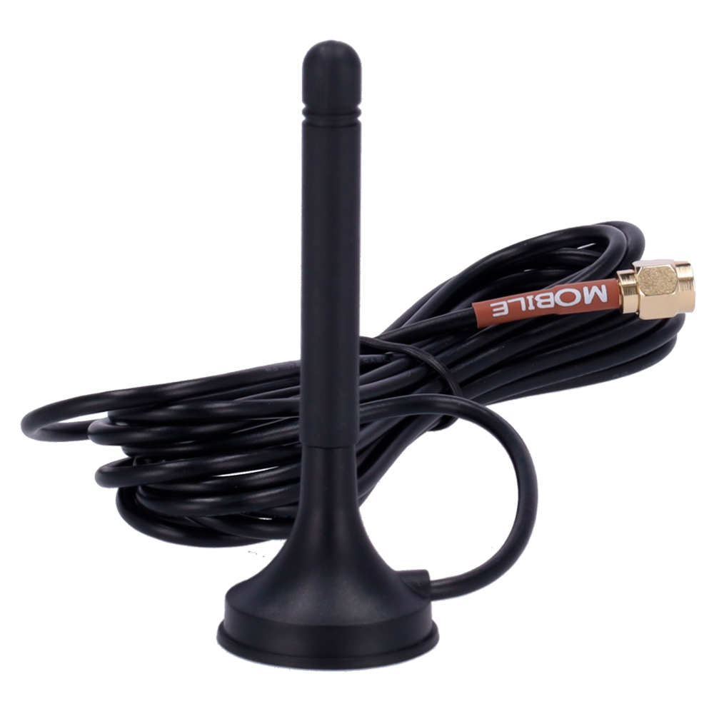 Teltonika - Antena Magnética 4G - Frecuencia 699~868 y 1850~2690 MHz - Conector SMA Macho - Impedancia 50 ohmios - Cable RG174 3 metros de longitud