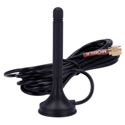 Teltonika - Antena Magnética 4G - Frecuencia 699~868 y 1850~2690 MHz - Conector SMA Macho - Impedancia 50 ohmios - Cable RG174 3 metros de longitud