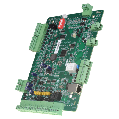 Controller di accessi biometrico - Accesso tramite impronta digitali, volti, scheda o password - Comunicazione TCP/IP | eHome | ISAPI | OSDP - 2 Ingressi Wiegand 26 e 2 RS485 - Uscita relé per una porta - Software Safire Control Center