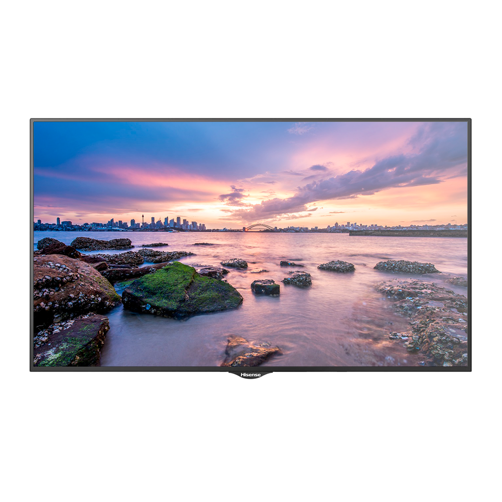Monitor HISENSE DLED 4K 55" | Serie M - Valido per ambienti Digital Signage - Angolo di visione di 178° - Ingresso HDMI, DVI, VGA, DP, USB, RS232 - Risoluzione 3840x2160 - Audio | Altoparlanti integrati