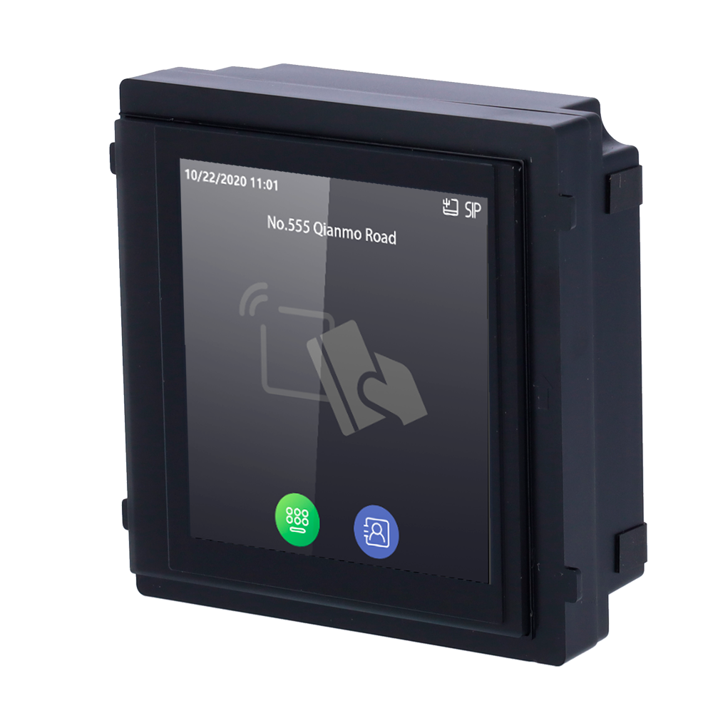 Modulo estensione - Touch screen IPS 4" | Tastiera e directory - Apertura tramite scheda MF e PIN - Memorizzazione 500 contatti - Adatto per uso esterno IP65 | IK08 - Montaggio modulare