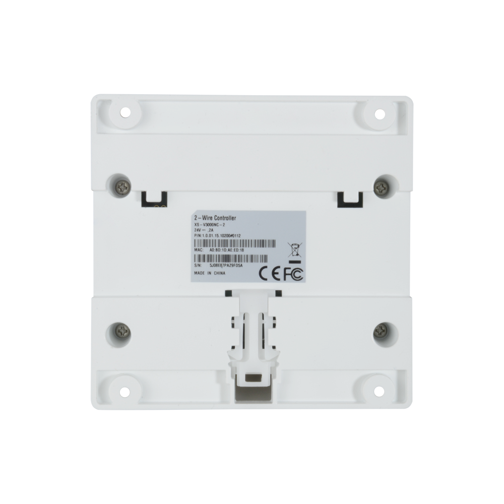 Conversor X-Security - 2 fili a IP - 4 gruppi di 2 fili - TCP / IP con RJ45 - Alimenta dispositivi a 2 fili - Montaggio in superficie o traccia
