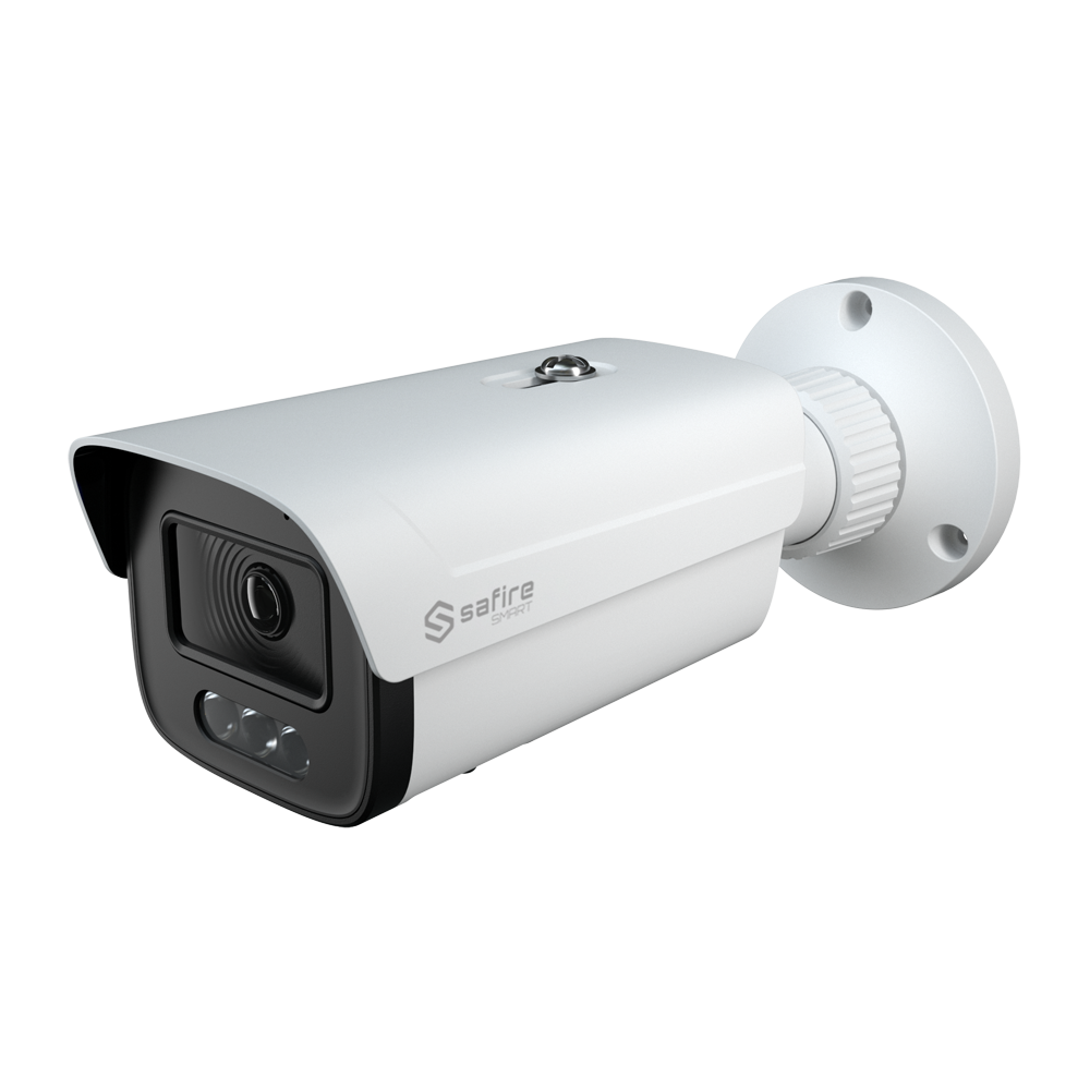 Safire Smart - Cámara Bullet IP gama I1 Night Color AI - Resolución 4 Megapíxel (2566x1440) - 1/1.79" Progressive Scan CMOS - Night Color X, imagen real a color 24/7h - Impermeabilidad IP67 | PoE (IEEE802.3af)