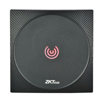 Lector de acceso - Acceso mediante tarjeta EM, MF y MF DESFire - Indicador LED y acústico - RS485 ZKTeco | OSDP - Compatible con controladores ZKTeco - Apto para exterior IP65