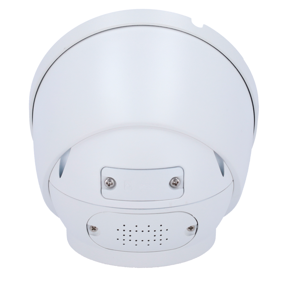 Cámara de seguridad Domo IP X - 4 megapíxeles (2688x1520) - lente de 2,8 mm | Disuasión activa - Micrófono dual y altavoz integrado - Wizsense | Funciones inteligentes - Alarma sonora y luminosa (luces rojas y azules).