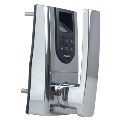 Serratura intelligente ANVIZ - Impronte digitali, tastiera e scheda MF  - Fino a 99 utenti e 4 amministratori - Autonoma 4 x pile AA - Resistente ed estetica - Funzioni extra di sicurezza