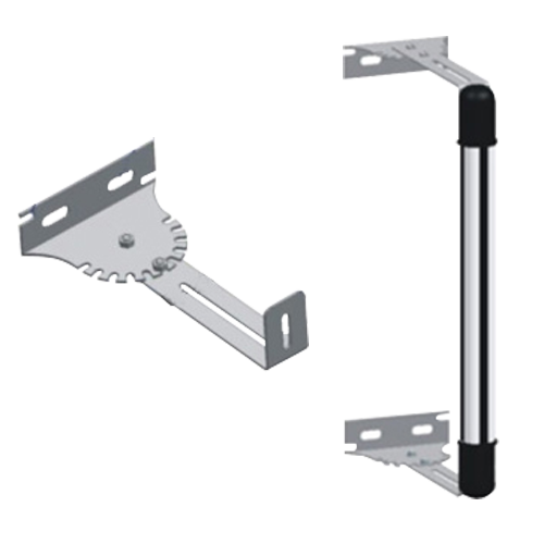 Supporto barriera - Angolo e lunghezza regolabili - Acciaio inox - Compatibile con ABI30 e ABI100 - Innowatt