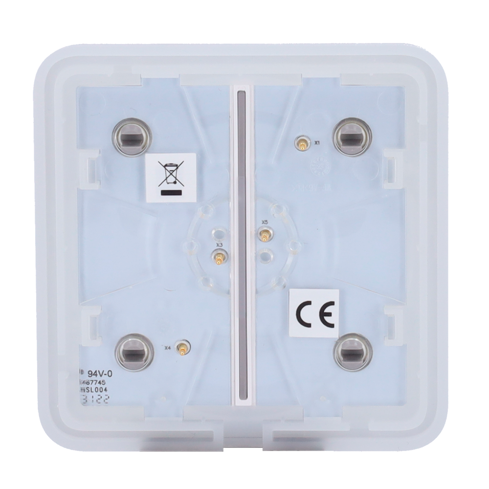 Ajax - LightSwitch SoloButton - Pannello tattile per doppio interruttore della luce - Compatibilità con AJ-LIGHTCORE-2G - Retroilluminazione a LED - Pannello tattile senza contatto - Colore grigio - Innowatt