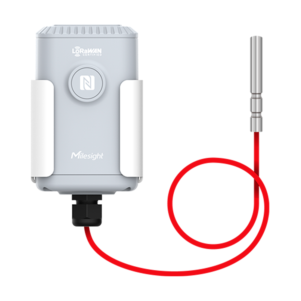 Sensore di temperatura LoRaWAN - Intervallo di rilevamento -50ºC ~ 200ºC - Portata fino a 10Km con visualizzazione diretta - Configurazione tramite NFC e APP - Grado di Protezione IP67 - Lunga durata della batteria