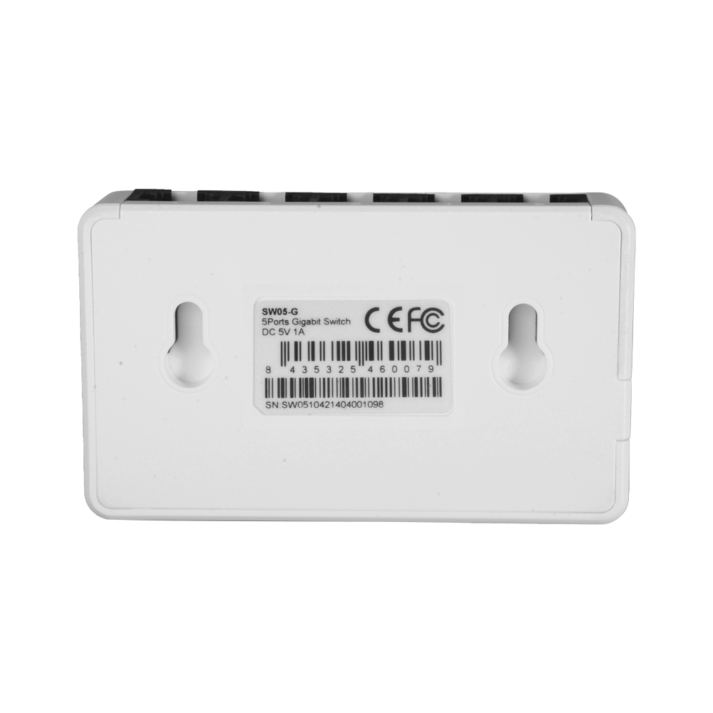 Switch da tavolo - 5 porte Gigabit - Velocità 10/100/1000 Mbps - Plug & Play - Tecnologia di risparmio energetico