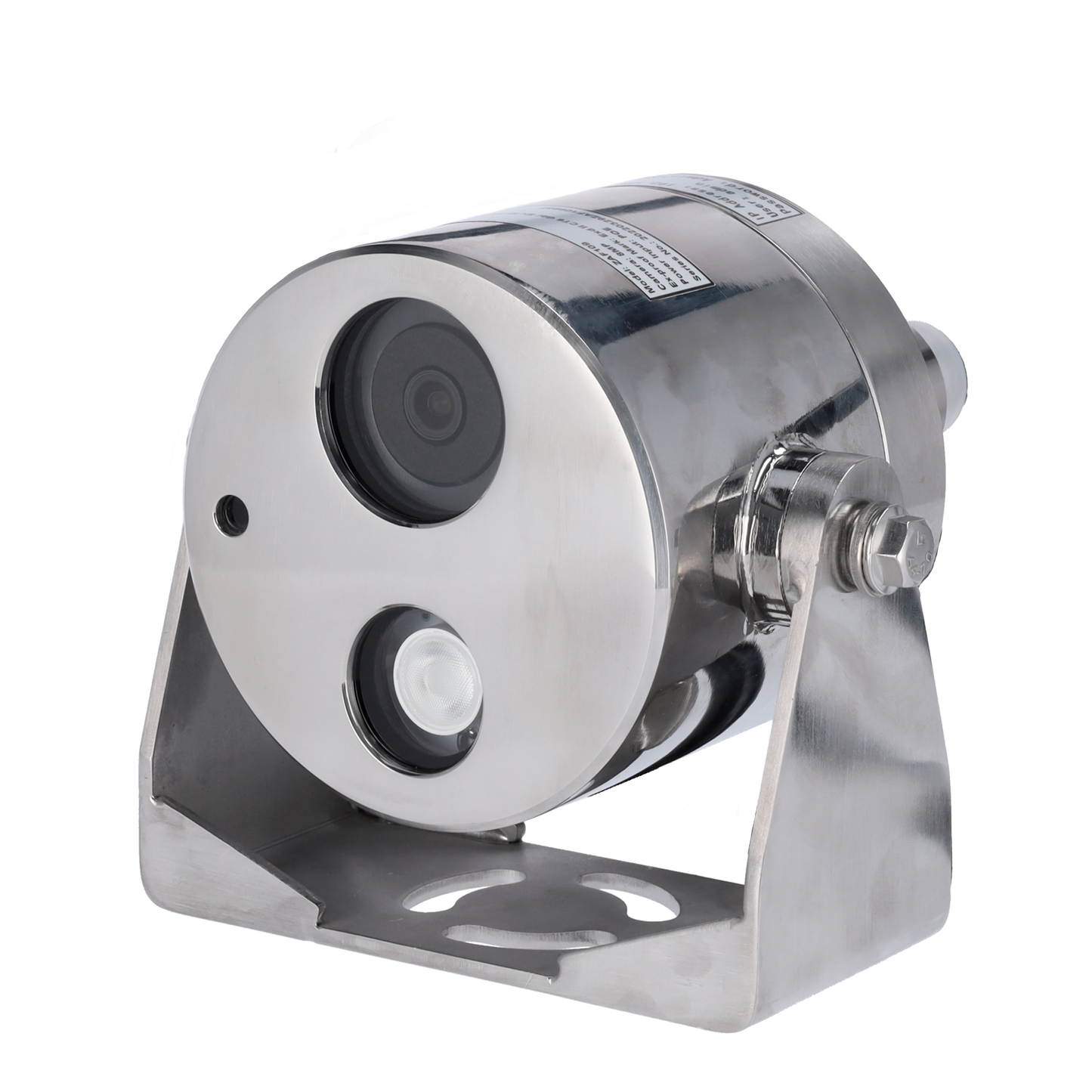 Telecamera IP Explosion Proof 4 Mp - 1/3" Progressive Scan CMOS - Lente motorizzata 4.0 mm - IR LEDs portata 30 m - Alloggiamento in acciaio inox 304 resistente alla corrosione - Impermeabilità IP68