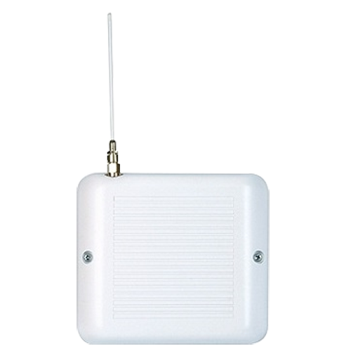 Ripetitore unidirezionale wireless - Senza fili 868 MHz / Antenna interna - Fino a 32 dispositivi per ogni ripetitore - Fino a 4 ripetitori nel pannello Commpact - Batteria di backup - Alimentazione 12VDC