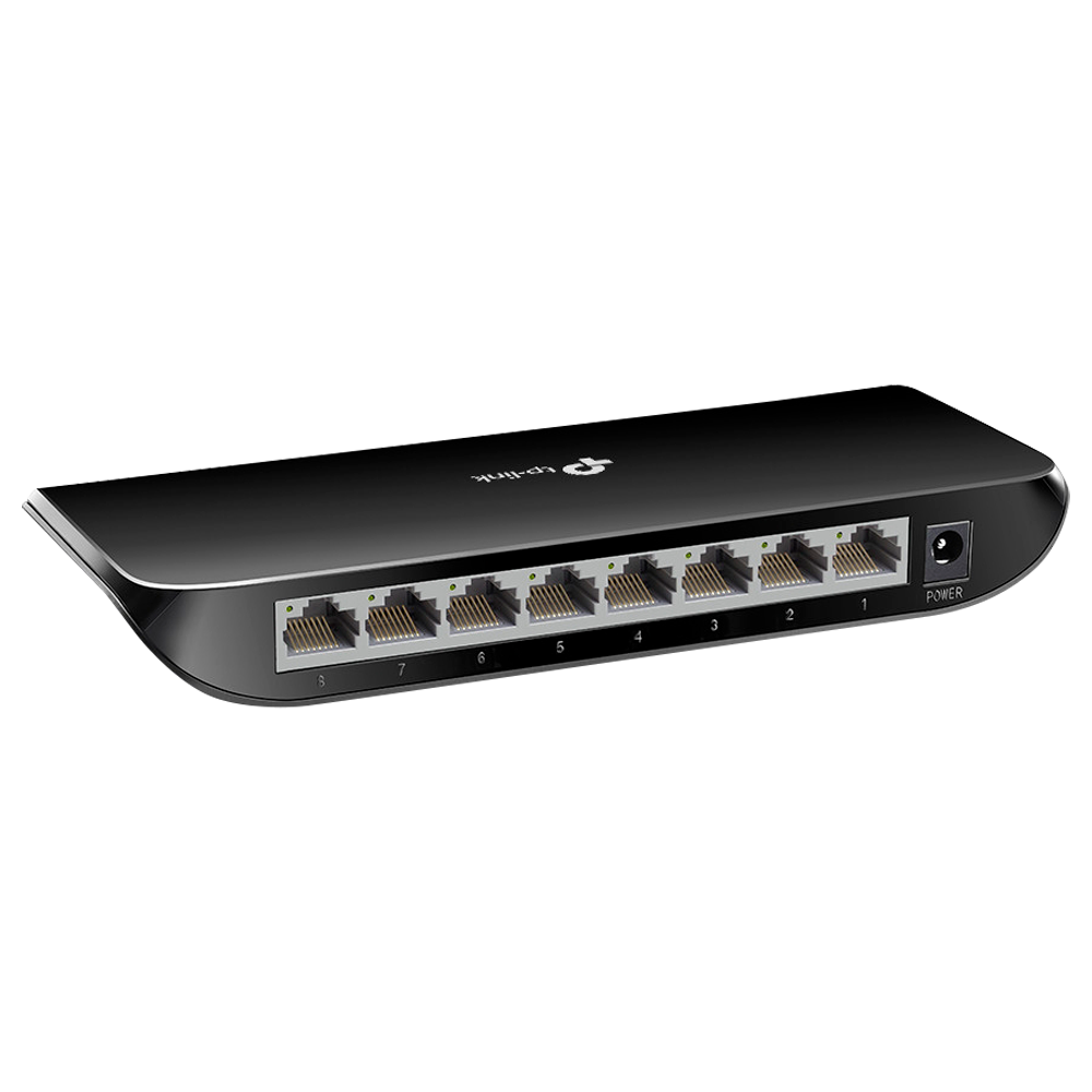 TP-LINK - Switch da tavolo - 8 porte RJ45 - Velocità 10/100/1000 Mbps - Plug and Play - Tecnologia a risparmio energetico