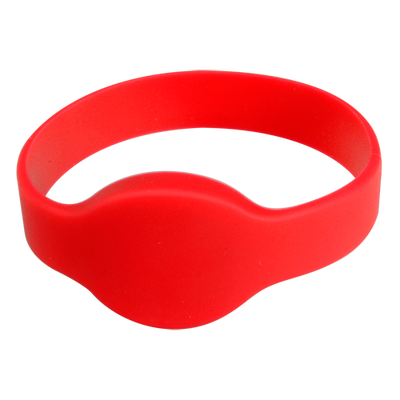 Bracciale di prossimità - ID per radiofrequenza - RFID EM passivo - Frequenza 125 KHz - Color Rosso - Massima sicurezza