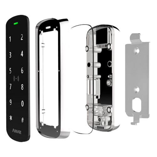 ANVIZ standalone reader - Dual keyboard and card (EM & MF) - 10,000 records / 200,000 logs - TCP/IP, WiFi, Bluetooth, mini USB, Wiegand - Integrated controller / Opening with APP - Suitable for outdoor avalanche