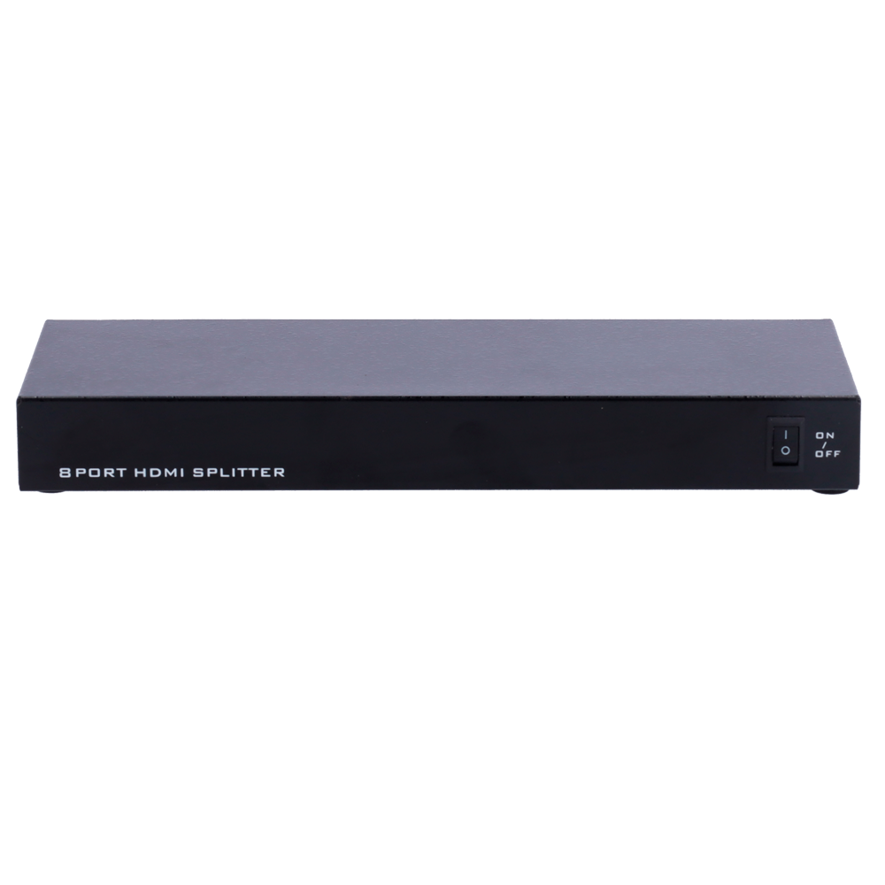 Moltiplicatore di segnale HDMI - 1 ingresso HDMI - 8 uscite HDMI - Fino a 4K*2 - Lunghezza massima in uscita 25 m - Alimentazione DC 5 V
