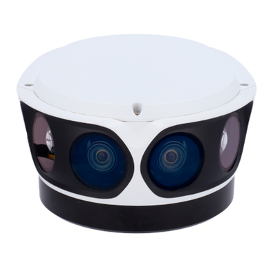 Telecamera IP panoramica 12 Megapixel (4096x1800) - Gamma Pro - 1/1.8" Progressive Scan CMOS - Ottica 4.2 mm | 4 Ottiche - IR 50 m | Allarmi - Interface WEB, CMS, Smartphone e NVR